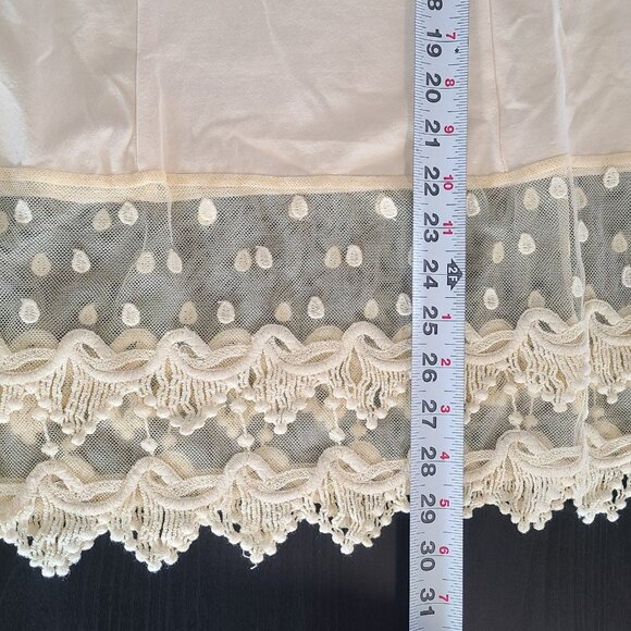 Kathleen Kirkwood Layering Tank Lace Dress Extender Romantic Fairycore Small - Picture 6 of 8